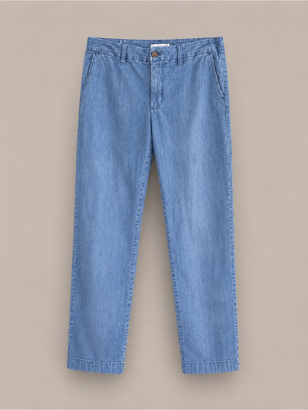 Light Blue Casual Jeans - Classic Straight Fit